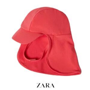 ZARA Kids | Coral Red | RIBBED HAT
